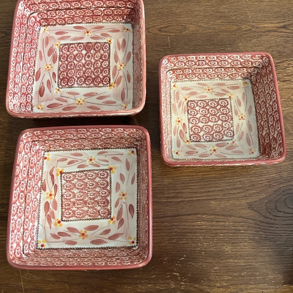Temp-tations Old World Square Baking Dish Set of 3 – Rare Shape